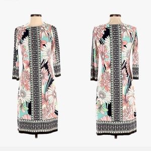 London Times Dress, shift floral pattern, size 12